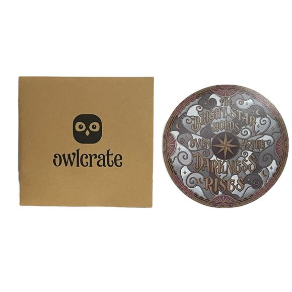 OwlCrate Dark Rise Stained Glass Window Decal - February 2024 "Treacherous Love" - Picture 1 of 5